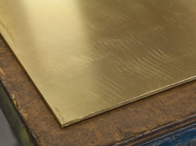 Латунная плита 100 мм 1000 мм ЛО90-1 ГОСТ 2208-2007