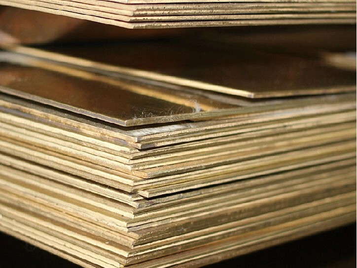 Латунный лист 11 мм 600 мм 1500 мм ЛС59-1 ГОСТ 2208-2007