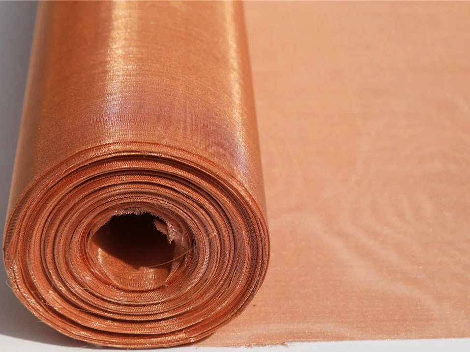 Тканая сетка медная 0.4 мм 5 мм М2Т ГОСТ 6613-86